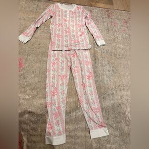 Roller Rabbit Pink and White Kids Pajama Set